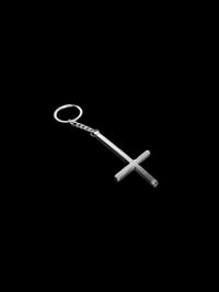 Image 2 of Simple Cross Keychain