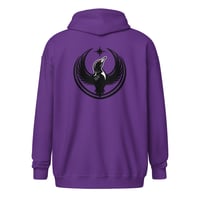 Image 7 of Zipper Hoodie - Rebel Loon Back Print