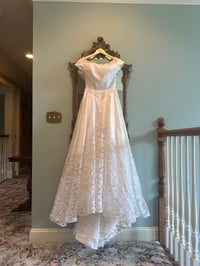 Image 10 of 1950s Champagne Lace Gown