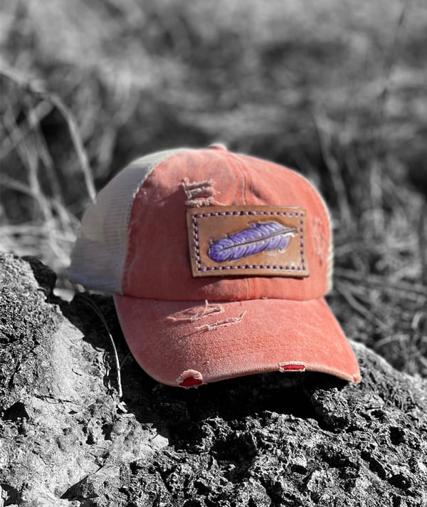 Image of Feather in my Cap Ponytail Ballcap