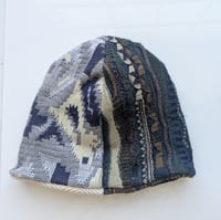 Image 2 of Upcycled Reversible Beanie Cotton Blend 11