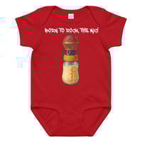 Image 3 of BORN TO ROCK THE MIC - ONESIE
