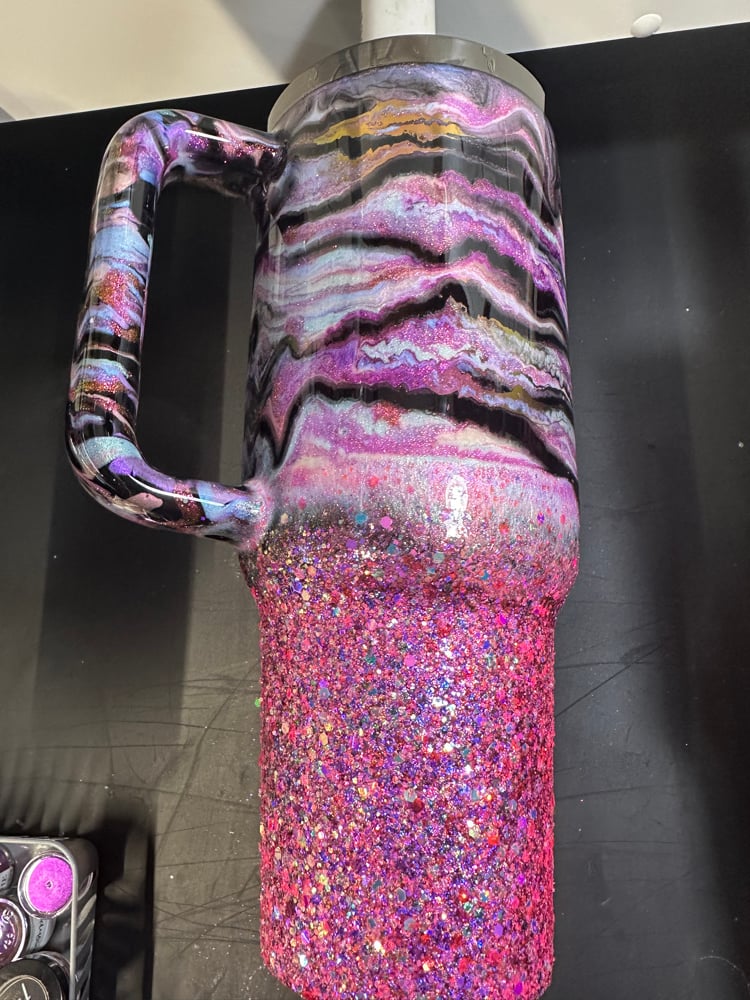 Image of 40oz pink ghost junk in trunk