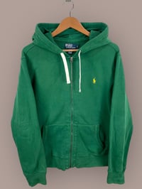 Image 1 of Vintage Green Polo Hoodie (Large)