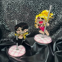 Image 1 of Pole Dance Spinning Acrylic Standees