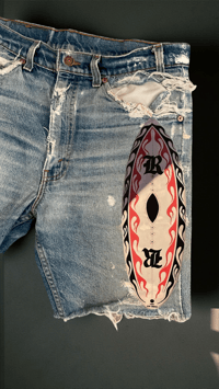 Image 3 of Laguna Beach Reworked Denim Shorts 