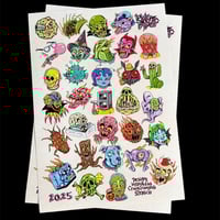 2025 Halloween Drawing Challenge A2 Flash Poster