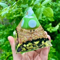 Image 2 of 1-Up Mushroom Glow In The Dark Pyramid 