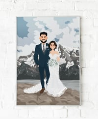 Image 1 of Wedding Portrait With Detailed Background