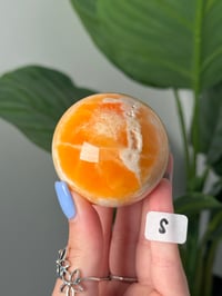 Image 19 of CHOOSE YOUR OWN ORANGE CREAMSICLE CALCITE SPHERES -MEXICO-