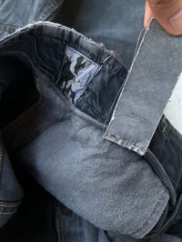 Image 8 of '04 Rick Owens Mud Wash Denim Fatigue Shorts - 33