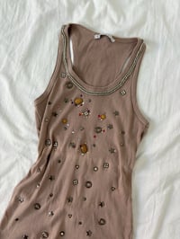 Image 2 of 00s brown top // S