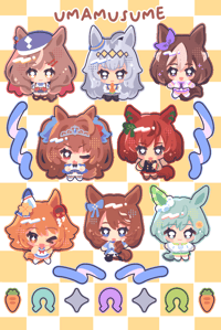 Image 6 of Uma Musume Sticker Sheets