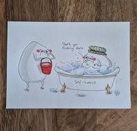 Image 2 of Original drawing - Angry bath