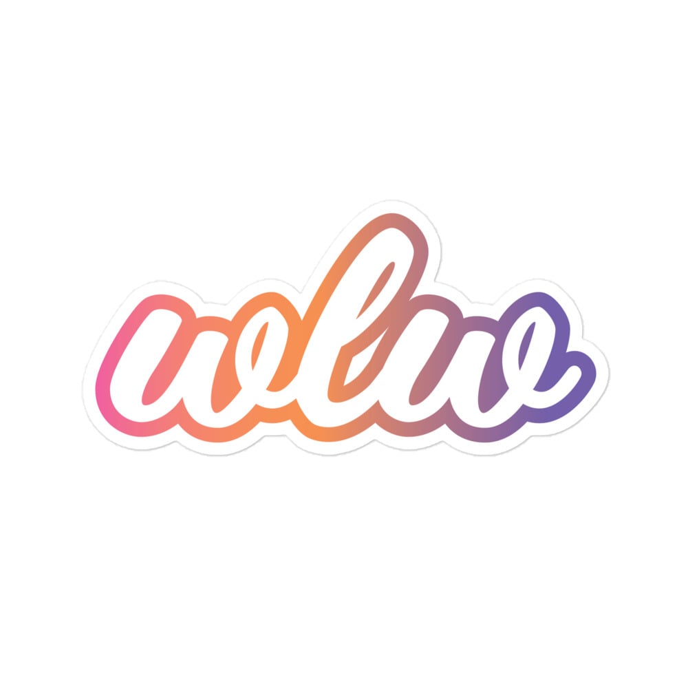 Image of wlw gradient sticker