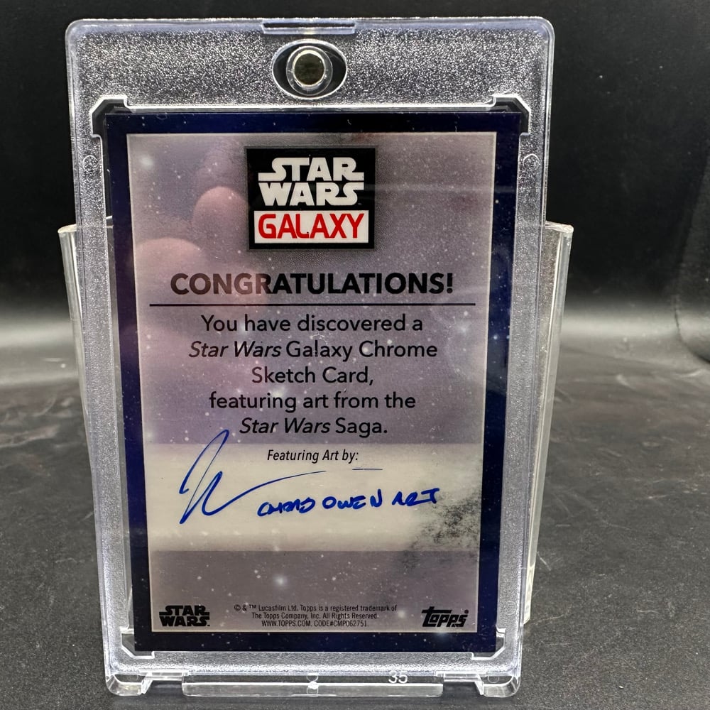 topps Star Wars Darth Nihilus Sketch Card 