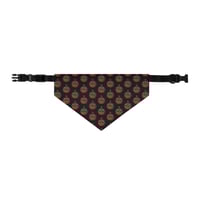 Image 4 of Pet bandana collar - Jack O Lantern Retro Orange Glow