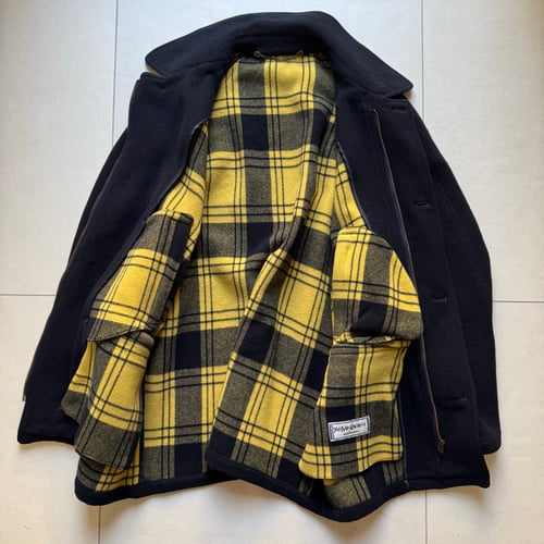 Image of 1980s YSL Wool Trench Coat, Size XL