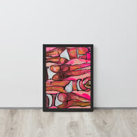 Image 5 of "Peach Parade" Framed poster