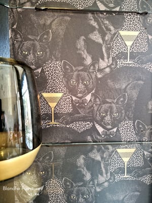 Image of Corner Drinks Cabinet with light with LUXURY lining by Nathan