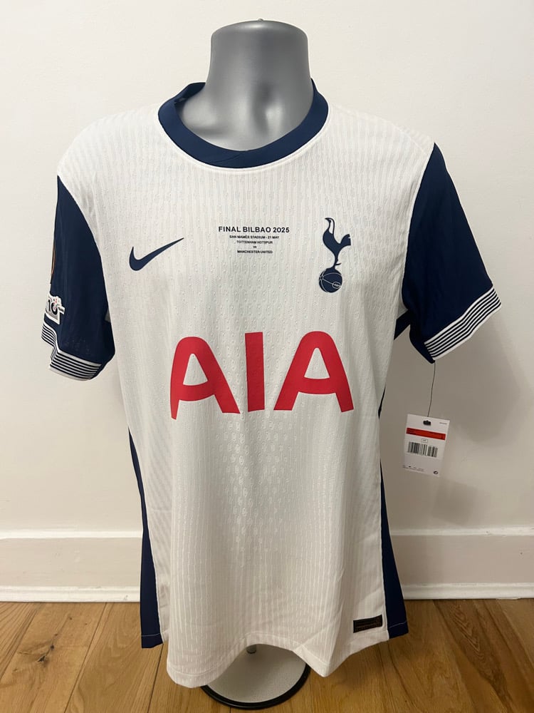 Image of Tottenham Hotspur “VAN DE VEN 37” Vaporknit 2024/25 Home Europa Final Shirt  (L)