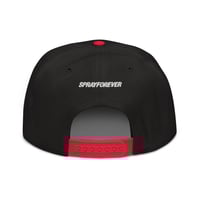 Image 2 of Monogram Snapback Hat - Black/Red