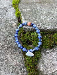 Image 1 of Padre Island National Seashore BraceletsBaby Clam Shell/Sodalite