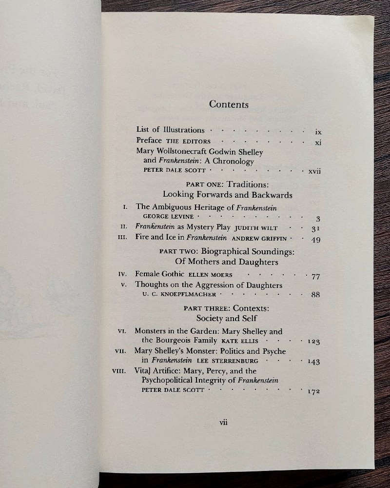 The Endurance of Frankenstein: Essays on Mary Shelley's Novel by George Levine and U. C. Knoepflmach