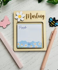 Image 1 of Sticky notes pad holder -daysi  flower