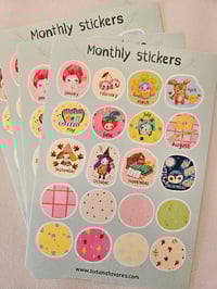 Image 1 of  Monthly sticker sheet