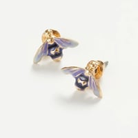 Image 1 of Fable Enamel Bee Earrings 