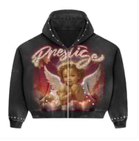 BLACK PRESTIGE ANGEL HOODIE RED