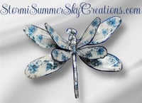 White and Blue Dragonfly