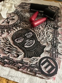 Image 2 of Hand Printed and Sewn Bandana