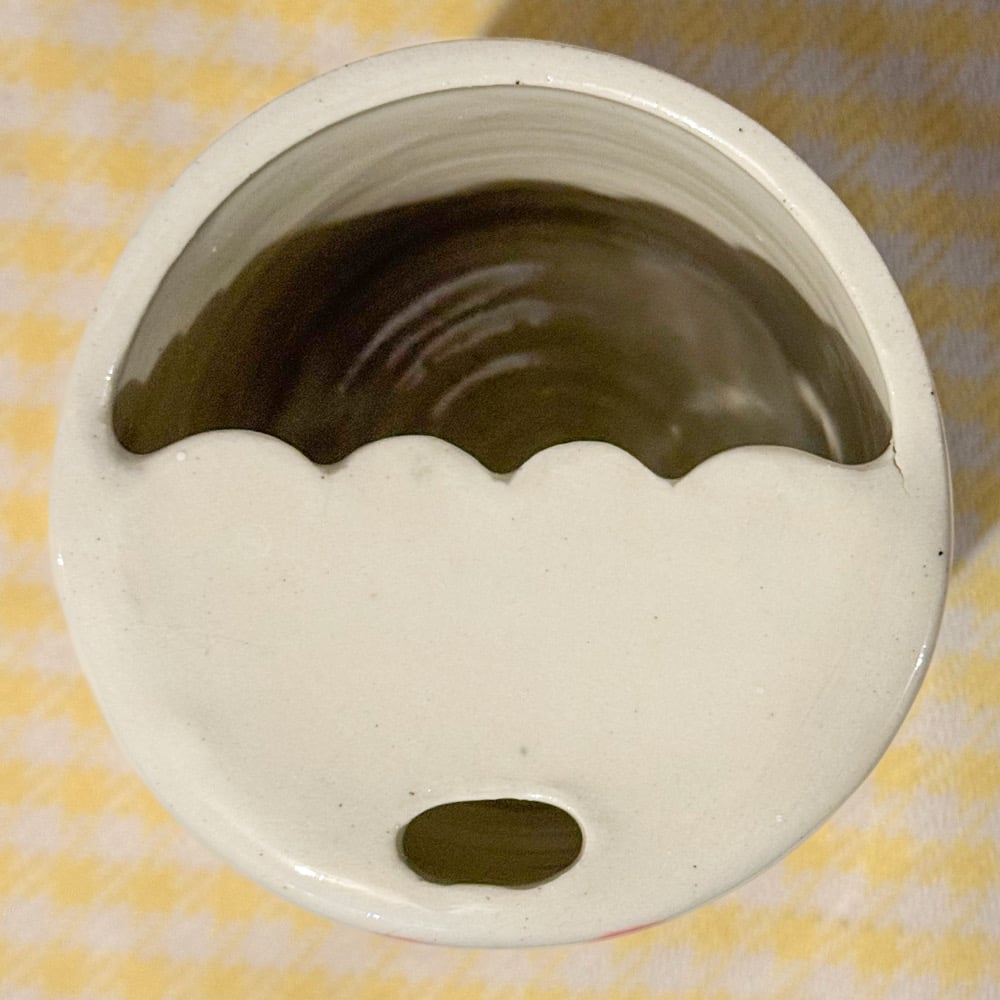 image of blue lamb to-go cup