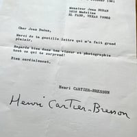 Image 4 of The World Of Henri Cartier-Bresson (w/signed letter)