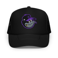 Image 3 of Tha O's "Bird Flu" Snapback Trucker (Purple Logo)