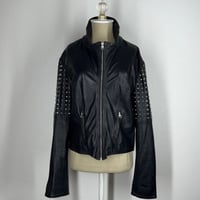Image 7 of SW3  Bespoke Studded Black Genuine Leather Jacket