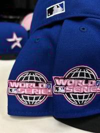 Image 2 of New Era 5950 “Fragment “ Royal-Black Wild Pink