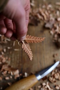 Image 8 of Fern Leaf~ Earrings 