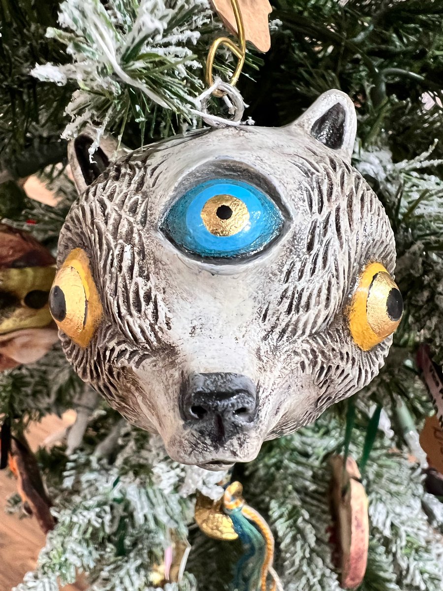 Image of White Bear Ornament- Kristen Egan