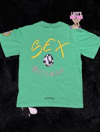 Image 2 of Green Chrome Heart Shirt