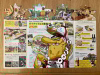 Image 1 of Limited 1 of 1 Hand Painted on Nago Pineapple Park Map 41cm by 28cm Sponge Bert and Cheo Bee Signed