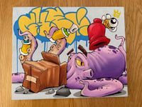 OCTOPOD 25cm by 20cm Canvas Cheo Character and Cheo Bee Canvas copy