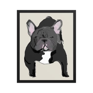 Image of FRENCH BULLY FRAMED ART