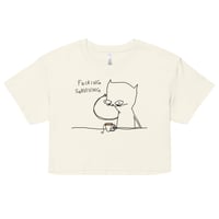 Image 2 of Women’s crop top f surviving 