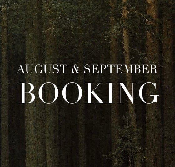 Image of August and September Booking