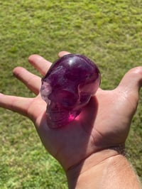 Image 12 of Purple Fluorite Crystal Skull #1884