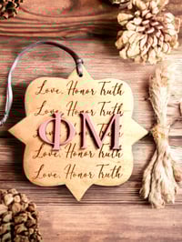 Image 1 of Phi Mu Ornament-Little Sister Gift