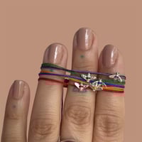 Image 1 of silver bee bracelet